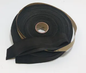 1-1/2" Flat, Pig Suede Binding in Dark Brown (2 yds) 1500NP5 trim tape; edge binding; leather tape