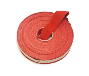 1", 1-1/4" or 1-1/2" Flat, Pig Split Suede Binding in Christmas Red (5 yds) 1000NP4  trim tape; edge binding; leather tape