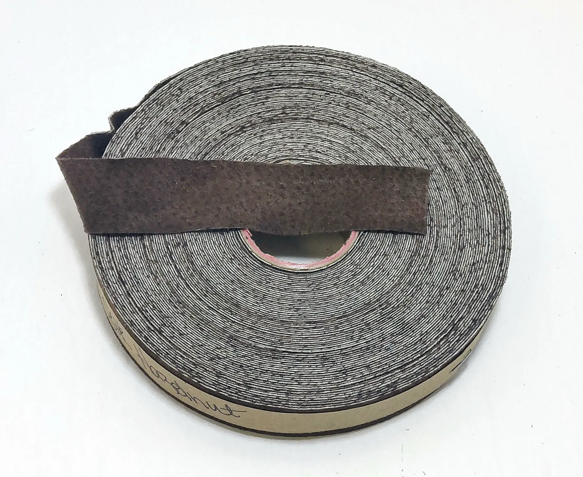 1" Flat Noisette Pig Split Suede Binding (5 yds) 1000NP4 - edge binding; trim tape brown; nut; hazelnut