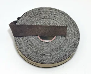 1" Flat Noisette Pig Split Suede Binding (5 yds) 1000NP4 - edge binding; trim tape brown; nut; hazelnut
