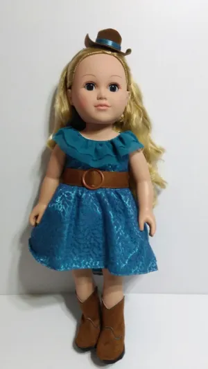 2013 Cititoy 18" Doll Blonde Cowgirl