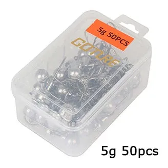 20/50pcs Lead jig Head Fishing Hook 1g-20g Hooks for Soft Lures Carbon Steel