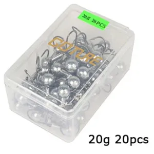 20/50pcs Lead jig Head Fishing Hook 1g-20g Hooks for Soft Lures Carbon Steel