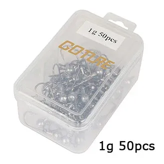 20/50pcs Lead jig Head Fishing Hook 1g-20g Hooks for Soft Lures Carbon Steel