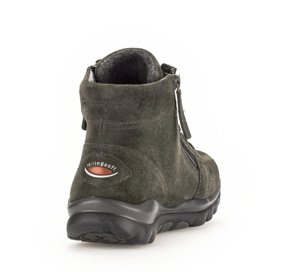 '36.868.33' women's walking rolling lace-zip boots - Green