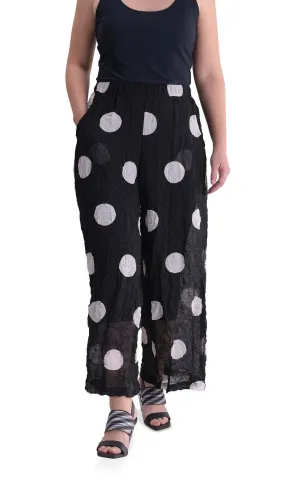 Alembika Chiffon Dot Palazzo Pant