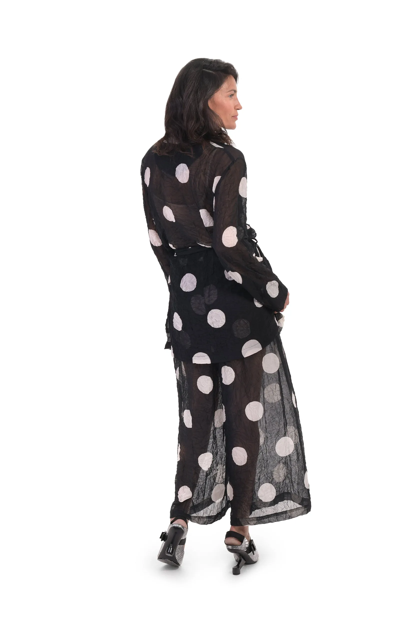 Alembika Chiffon Dot Palazzo Pant