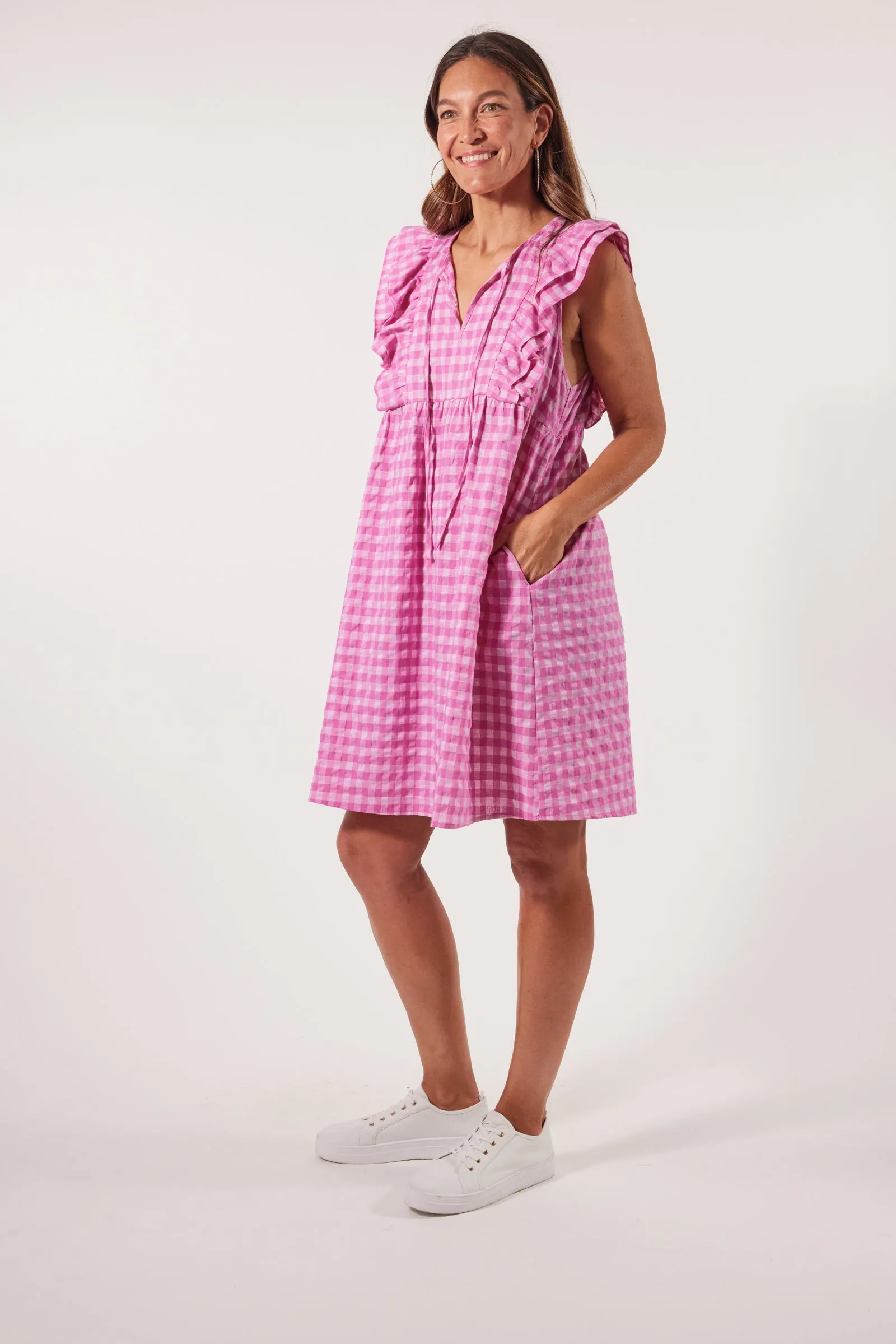 Alfresco Frill Dress - Carnival