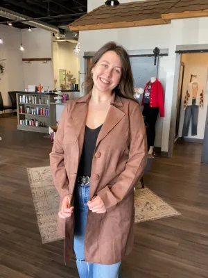 Alissa Suede Car Coat