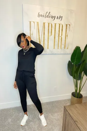Alma Jogger Set (Black)