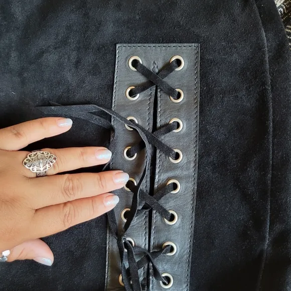 American Vintage Suede Mini Skirt