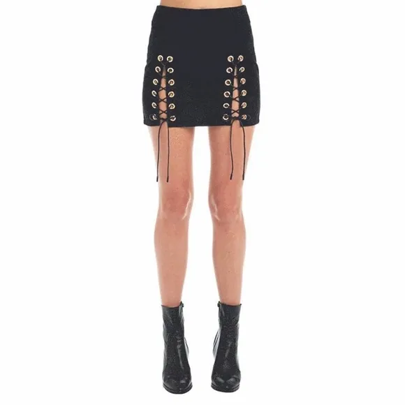 American Vintage Suede Mini Skirt