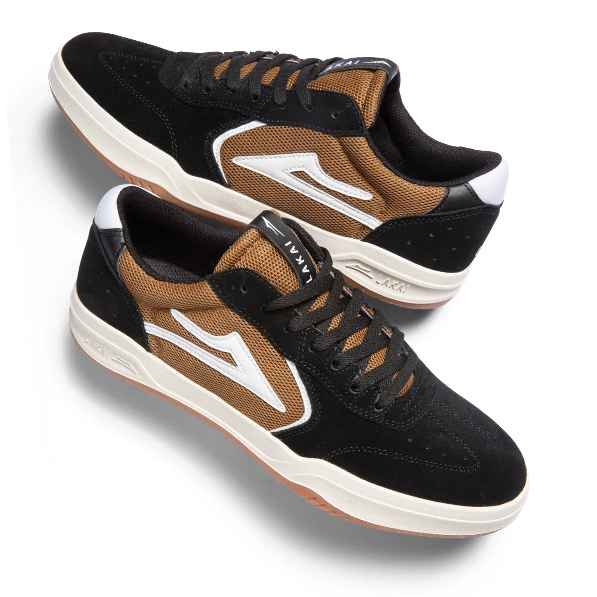 Atlantic - Black/Walnut Suede