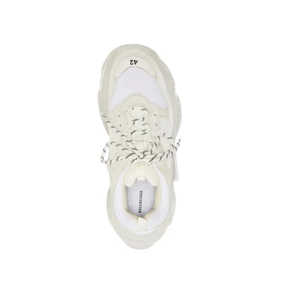 Balenciaga Men's Triple S Clear Sole Sneaker in White
