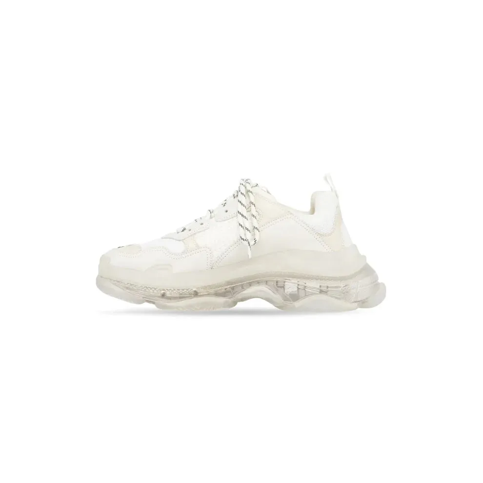 Balenciaga Men's Triple S Clear Sole Sneaker in White