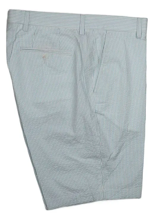 Ballin Drummond Seersucker Shorts: Light Blue