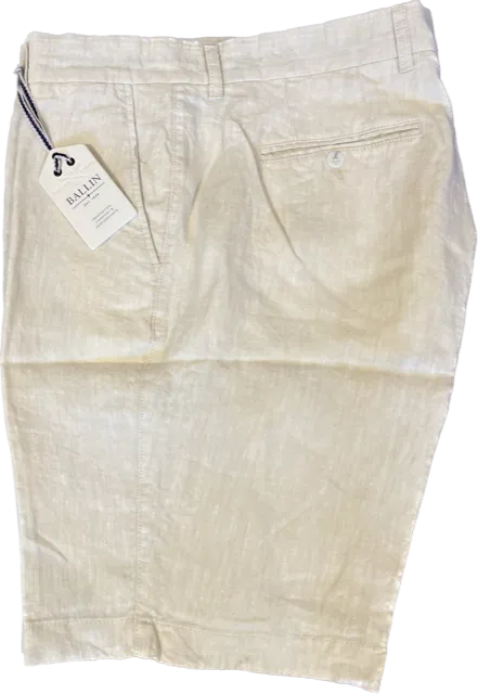 Ballin Linen Chambray Twill Drummond Short: Cream