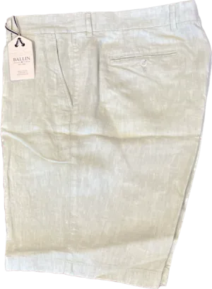 Ballin Linen Chambray Twill Drummond Short: Green Tea
