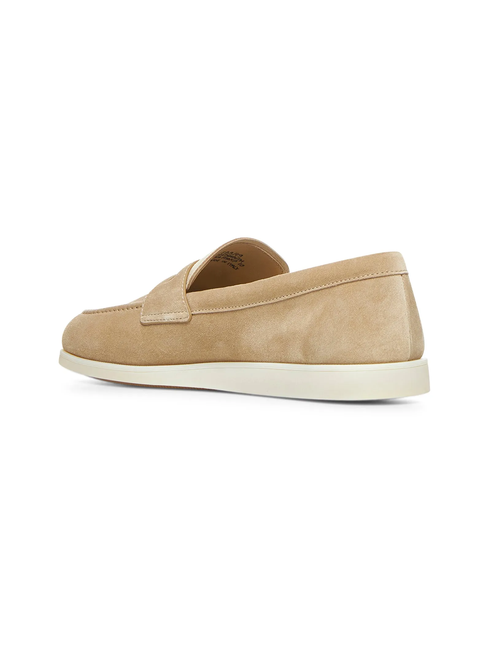 Beige suede Saddle loafers