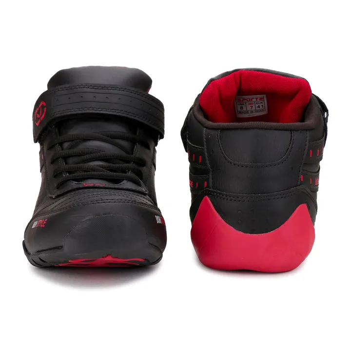 Bersache Lightweight Casual Sneaker Shoes For Men Black-9020
