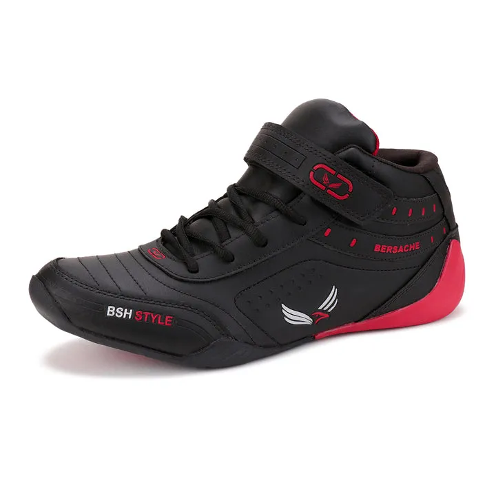 Bersache Lightweight Casual Sneaker Shoes For Men Black-9020