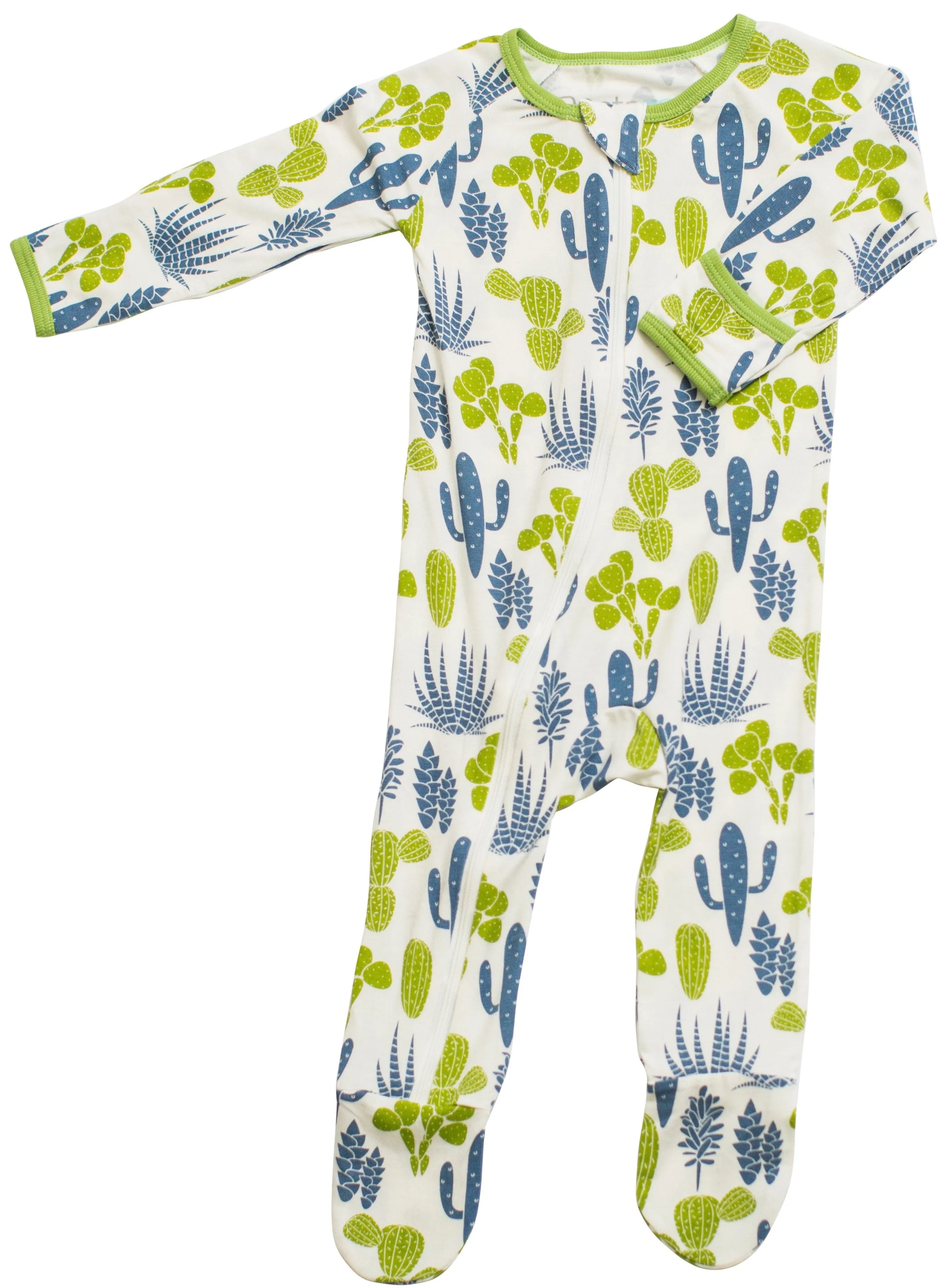 Bestaroo Blue & Green Cactus Footie