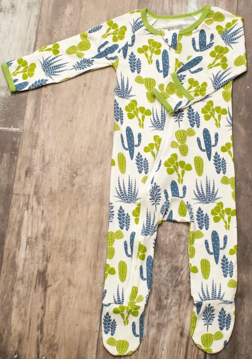 Bestaroo Blue & Green Cactus Footie