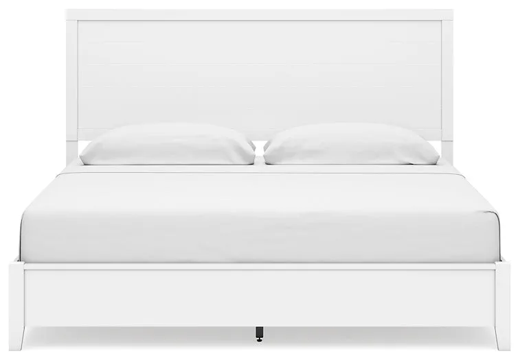 Binterglen King Panel Bed with Mirrored Dresser, Chest and 2 Nightstands