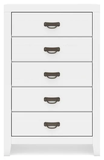 Binterglen King Panel Bed with Mirrored Dresser, Chest and 2 Nightstands