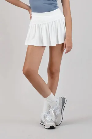 Blu Pepper Feeling Cutesy Skort – Ruffled Mini Skirt with Built-In Shorts