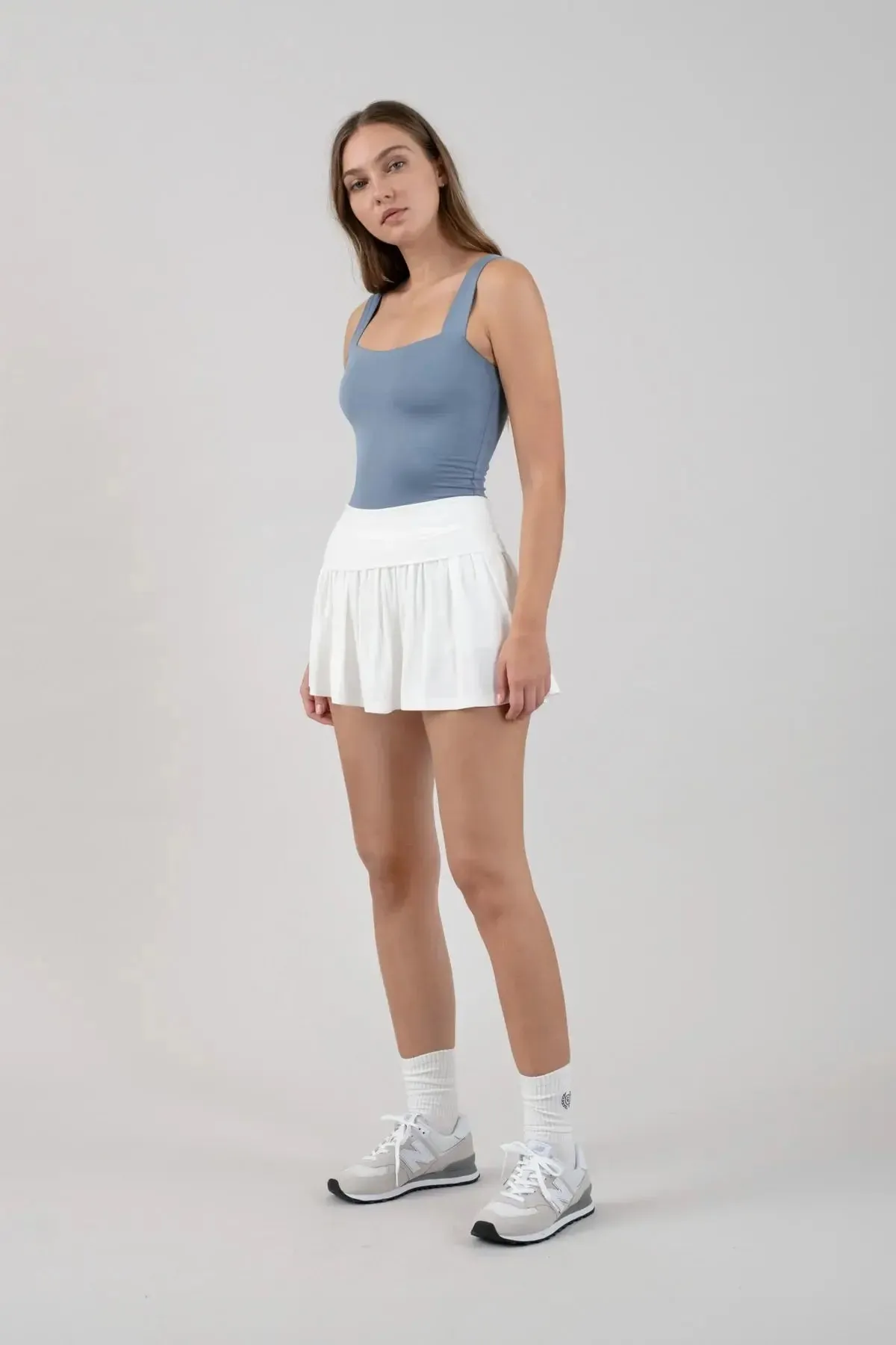 Blu Pepper Feeling Cutesy Skort – Ruffled Mini Skirt with Built-In Shorts