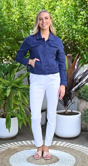 Blue Linen Jacket