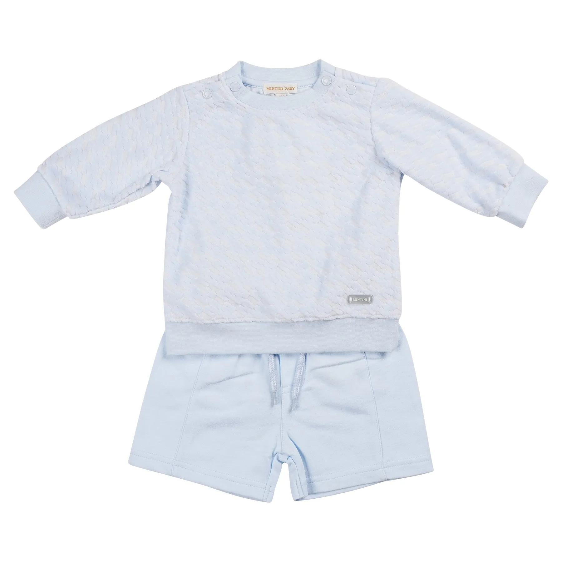 Blue Velour Sweatshirt & Short