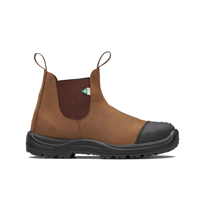 Blundstone 169 - Work & Safety Boot Rubber Toe Cap - Saddle Brown