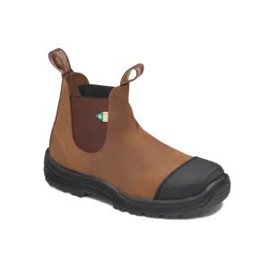 Blundstone 169 - Work & Safety Boot Rubber Toe Cap - Saddle Brown