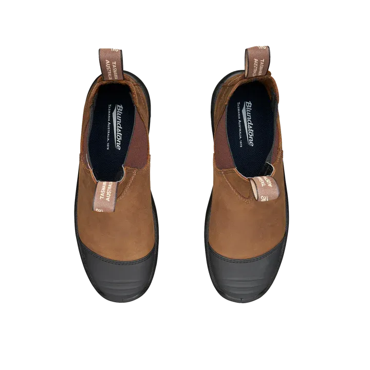 Blundstone 169 - Work & Safety Boot Rubber Toe Cap - Saddle Brown