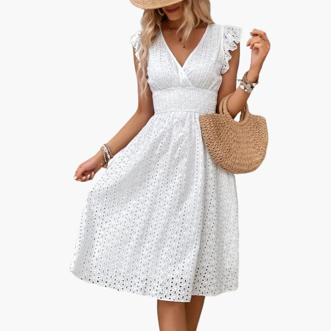 Boho Sleeveless Midi Dress for Women