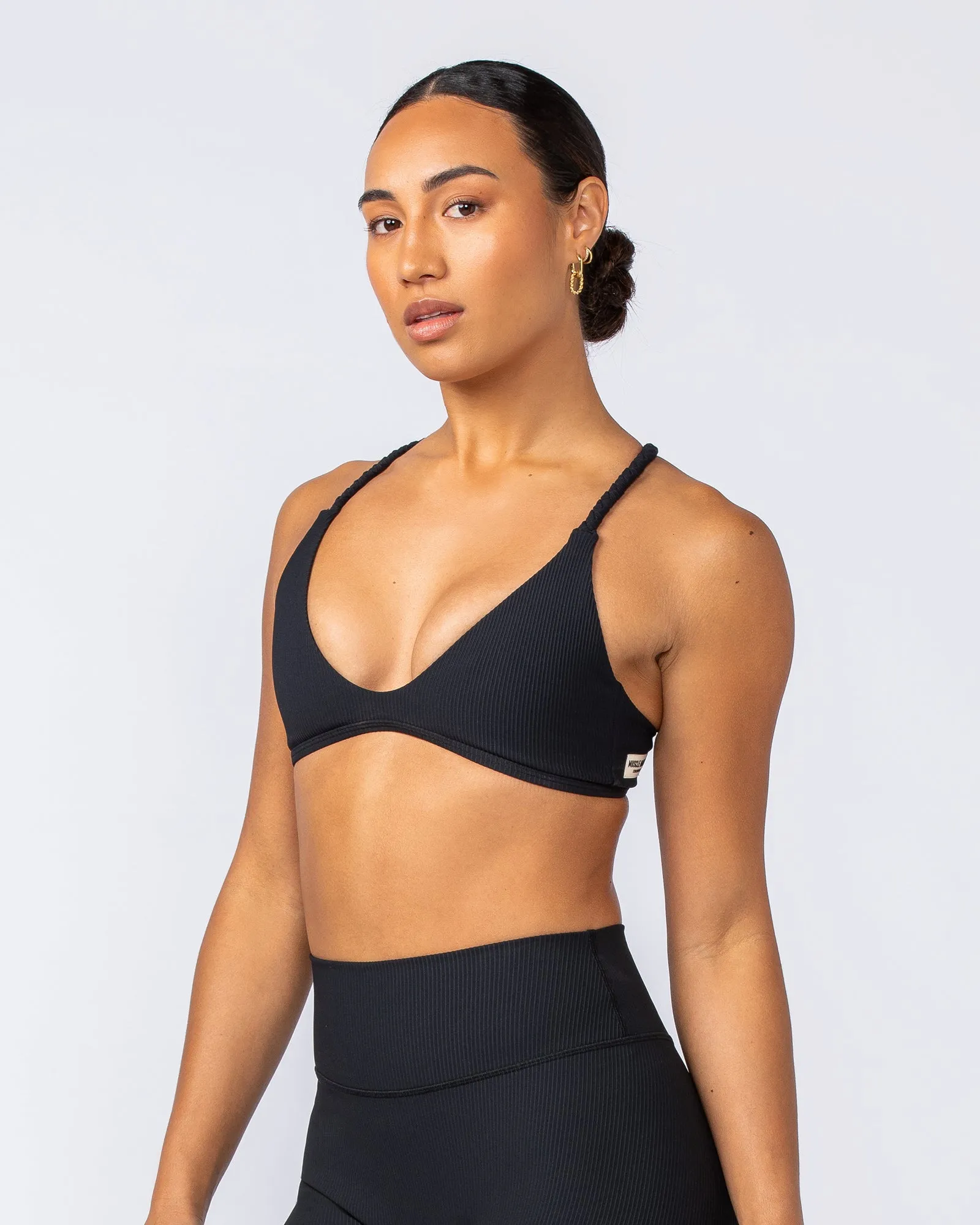 Breeze Rib Bralette - Black