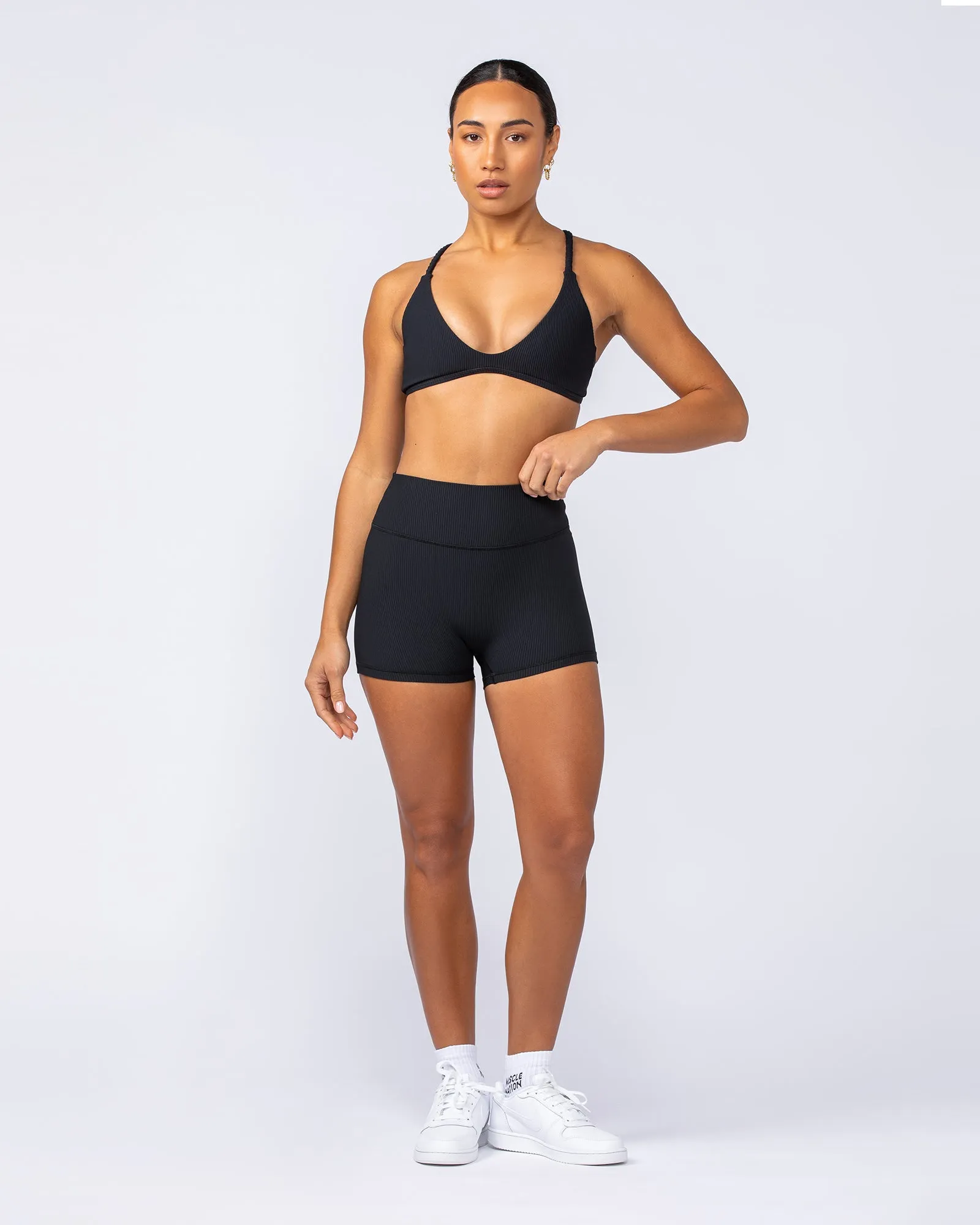 Breeze Rib Bralette - Black