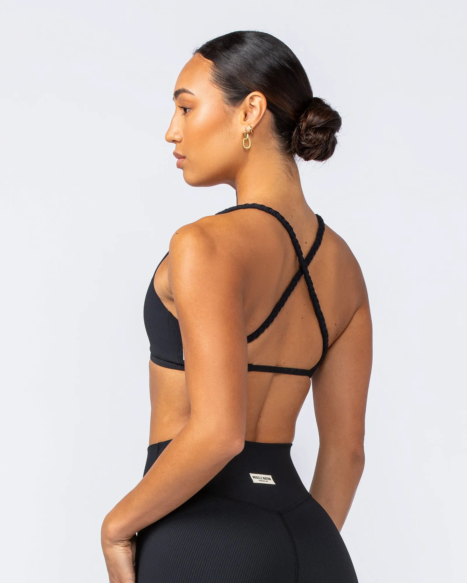 Breeze Rib Bralette - Black