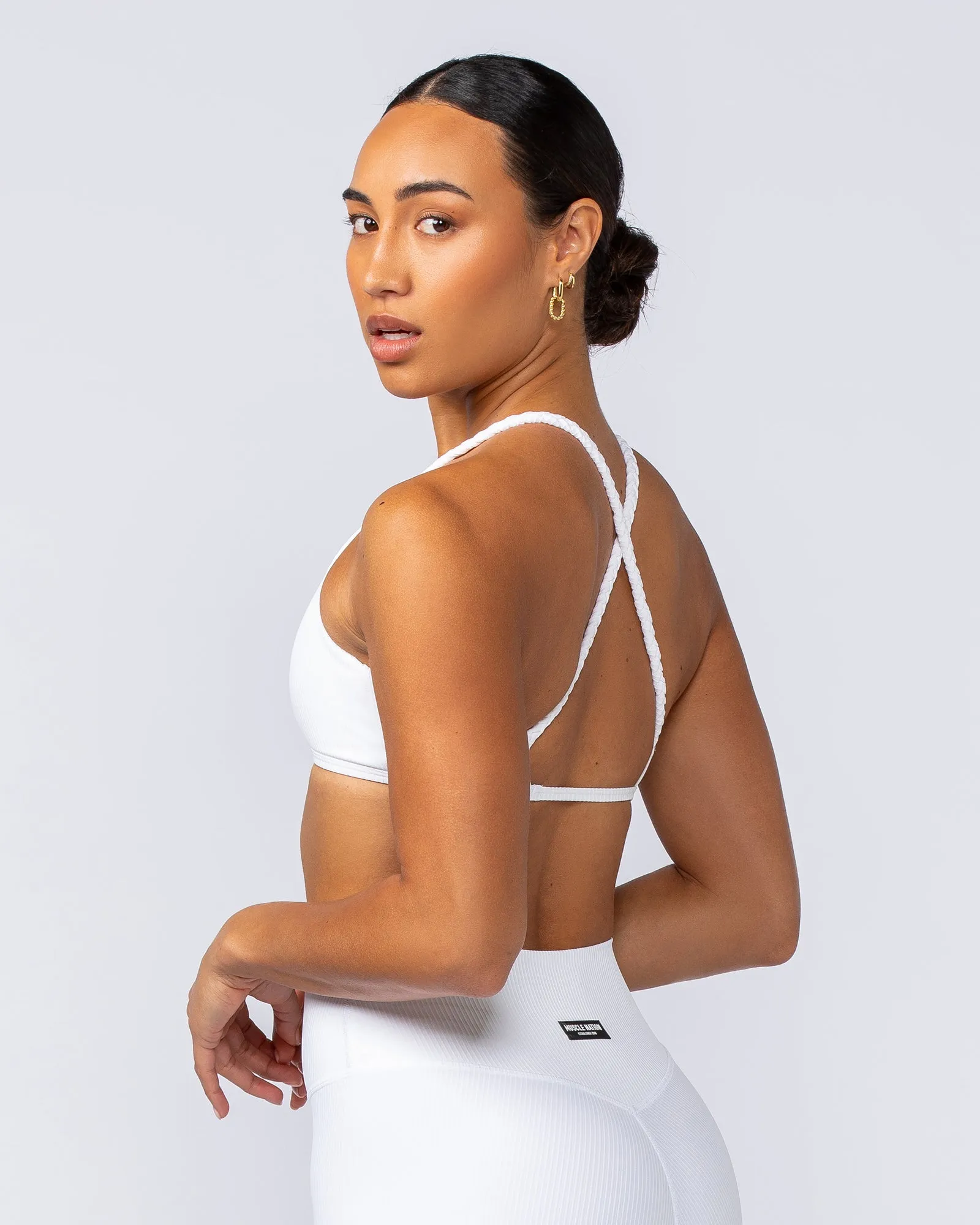 Breeze Rib Bralette - White