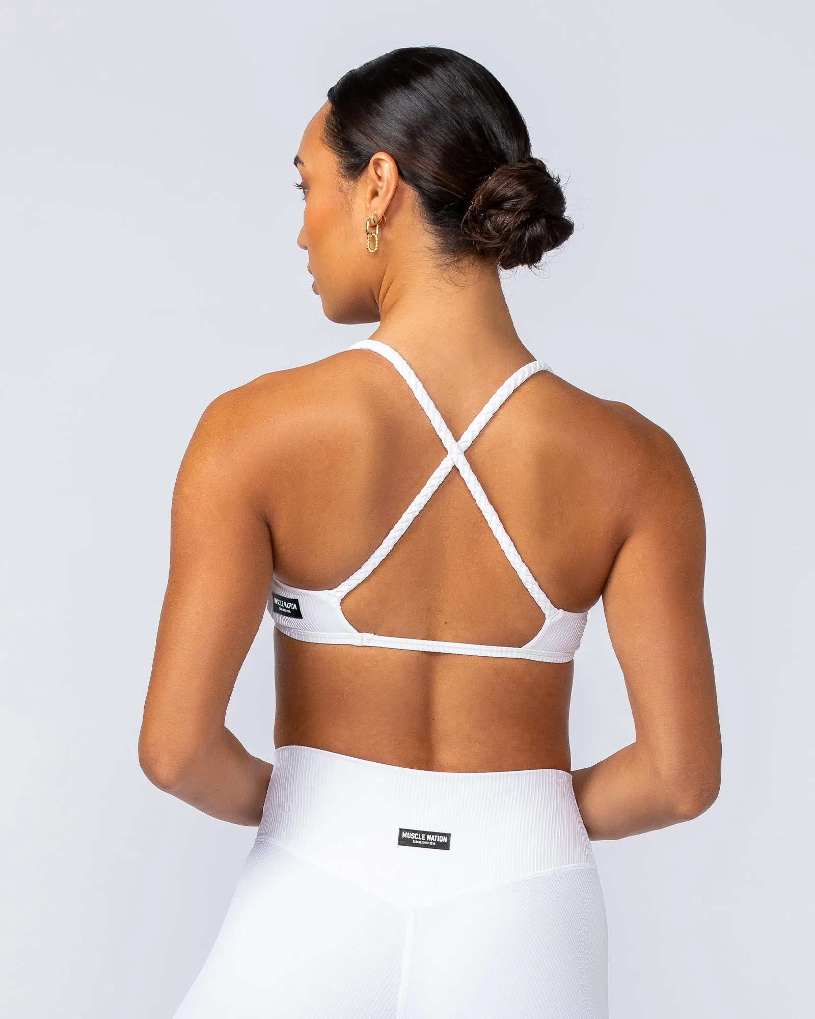 Breeze Rib Bralette - White