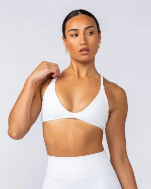 Breeze Rib Bralette - White