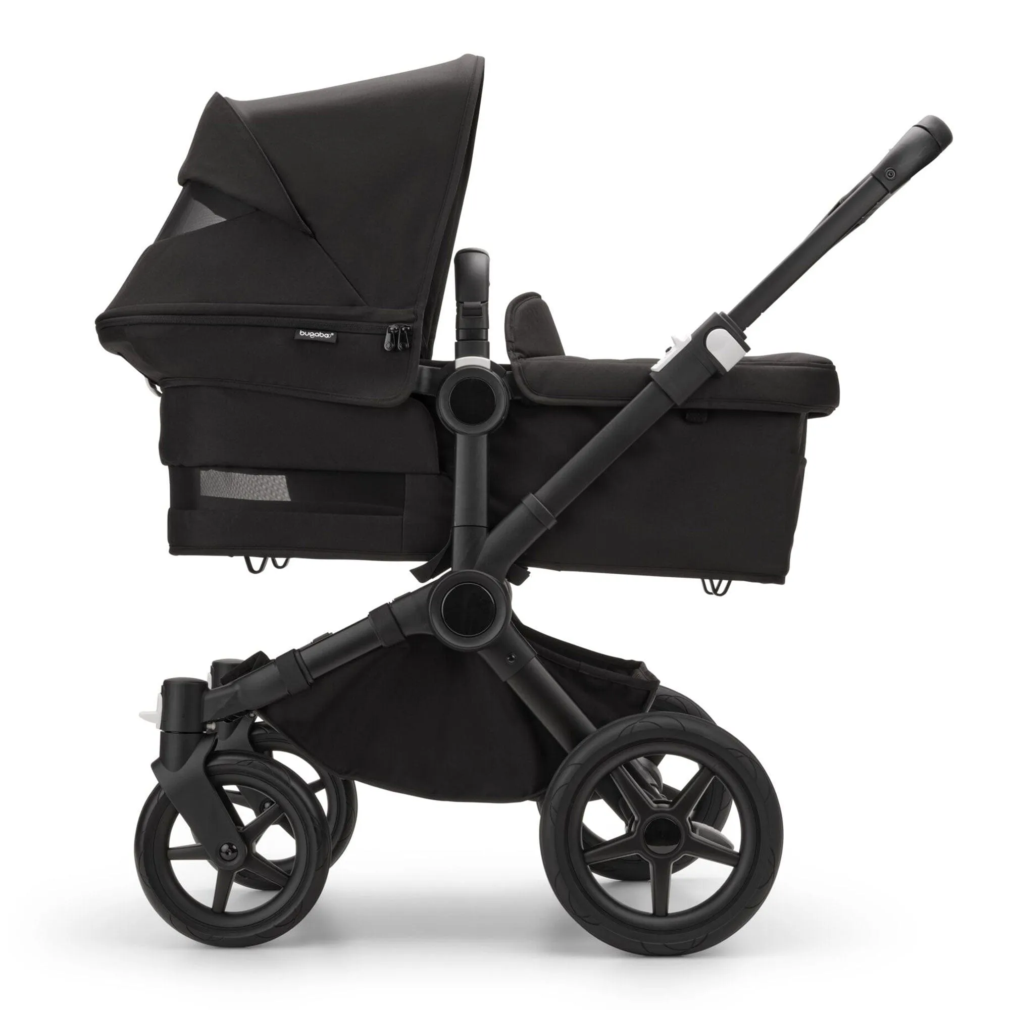 Bugaboo Donkey 5 Mono Turtle Travel System in Midnight Black