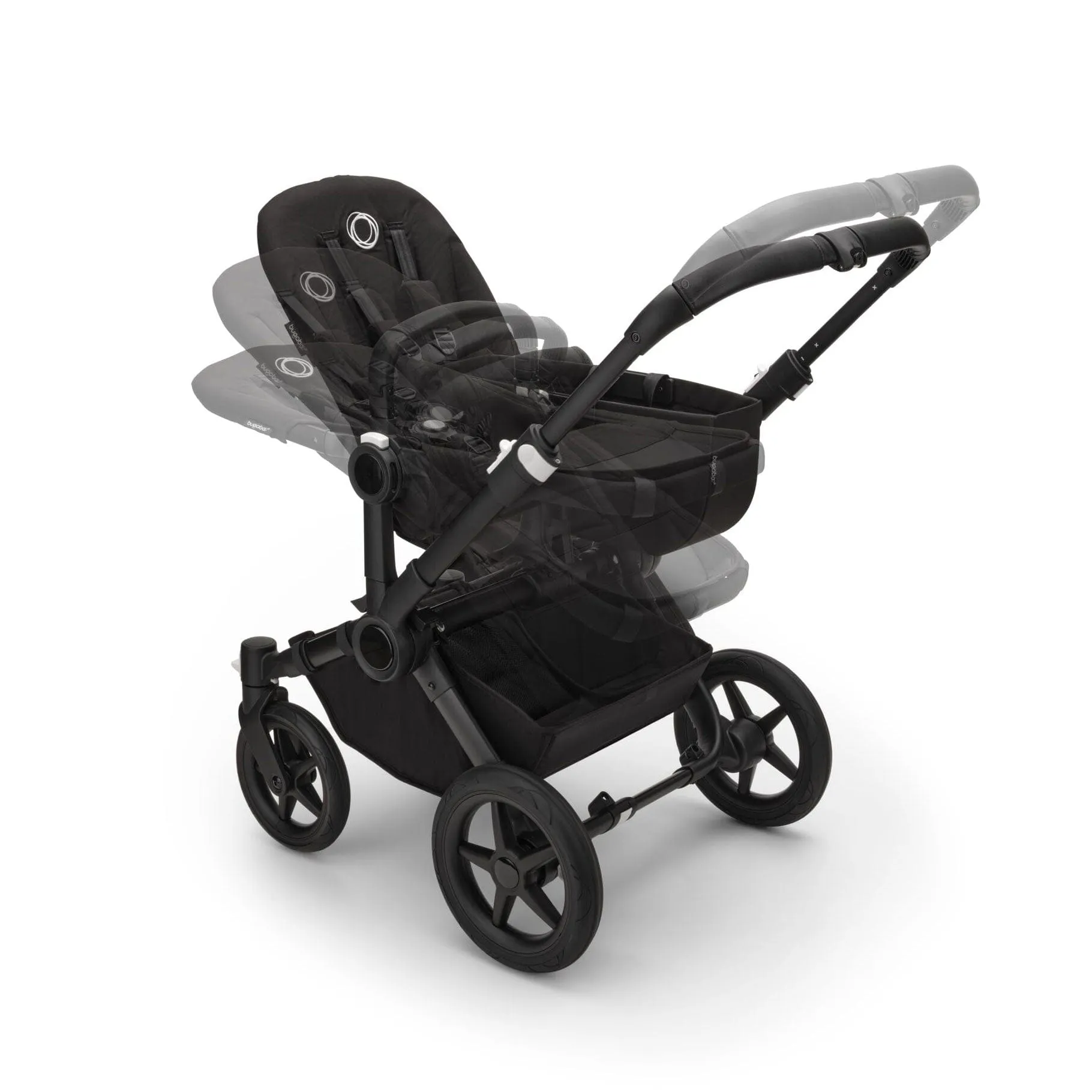 Bugaboo Donkey 5 Mono Turtle Travel System - Midnight Black