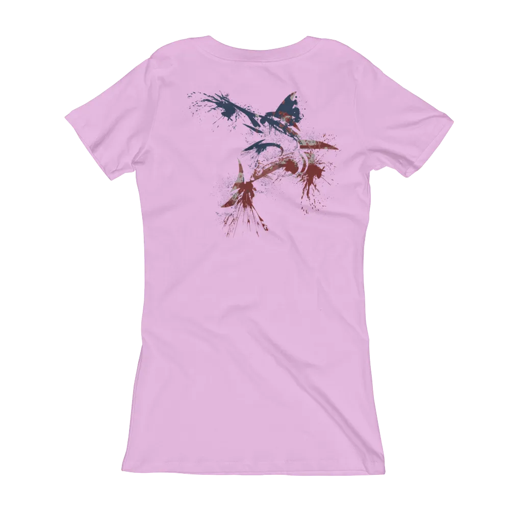 CATCH FISH & CHILL WOMEN'S USA MARLIN V TEE