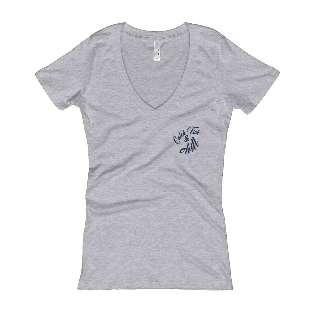 CATCH FISH & CHILL WOMEN'S USA MARLIN V TEE