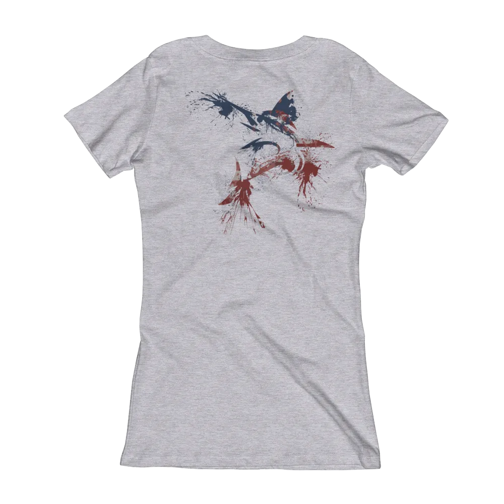 CATCH FISH & CHILL WOMEN'S USA MARLIN V TEE