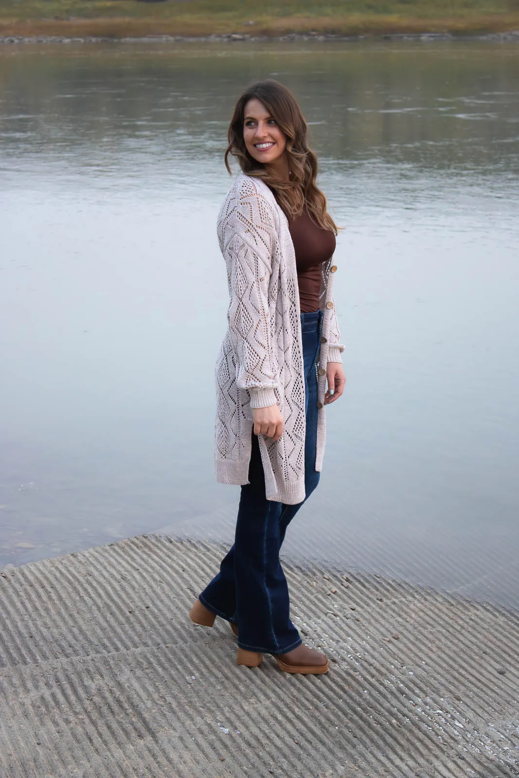 Chinook Long Button Up Cardigan