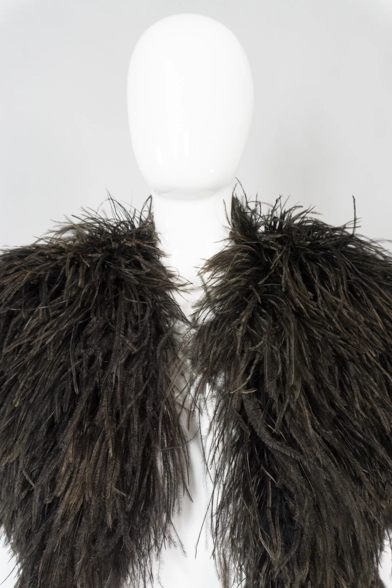 Chubby Ostrich Feather Jacket